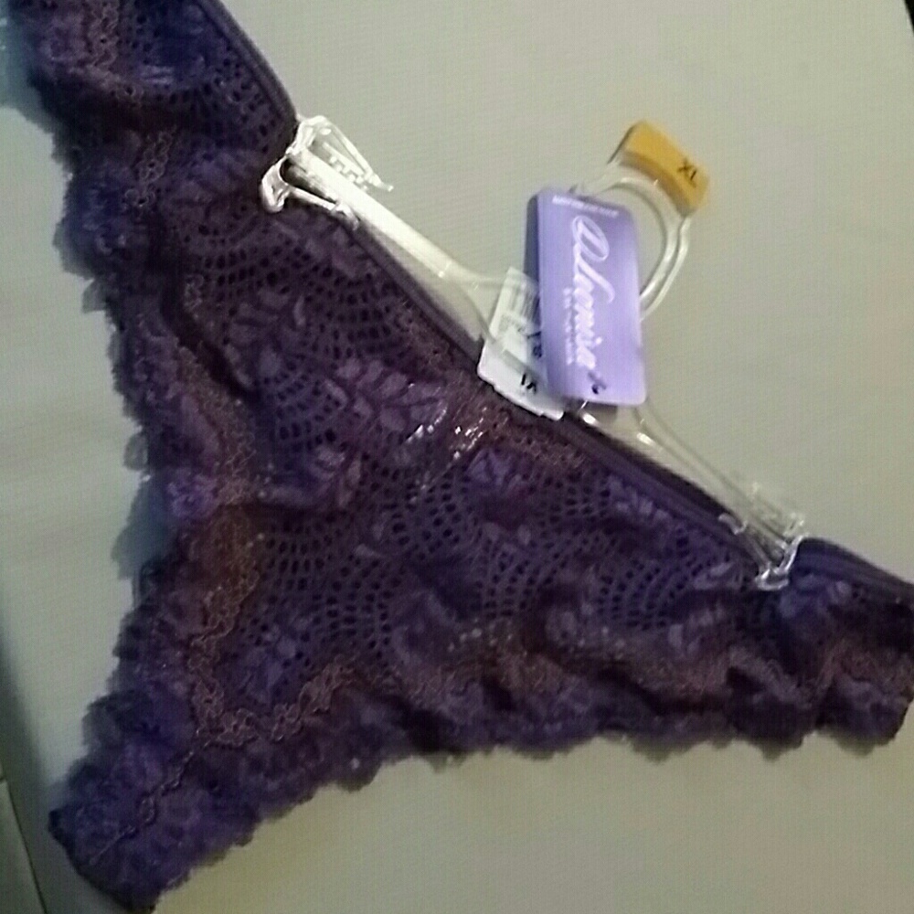 Beautiful elaborate purple G-string.